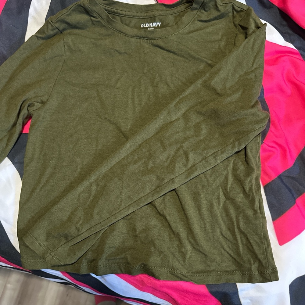 Old Navy Forest Green Petite Top